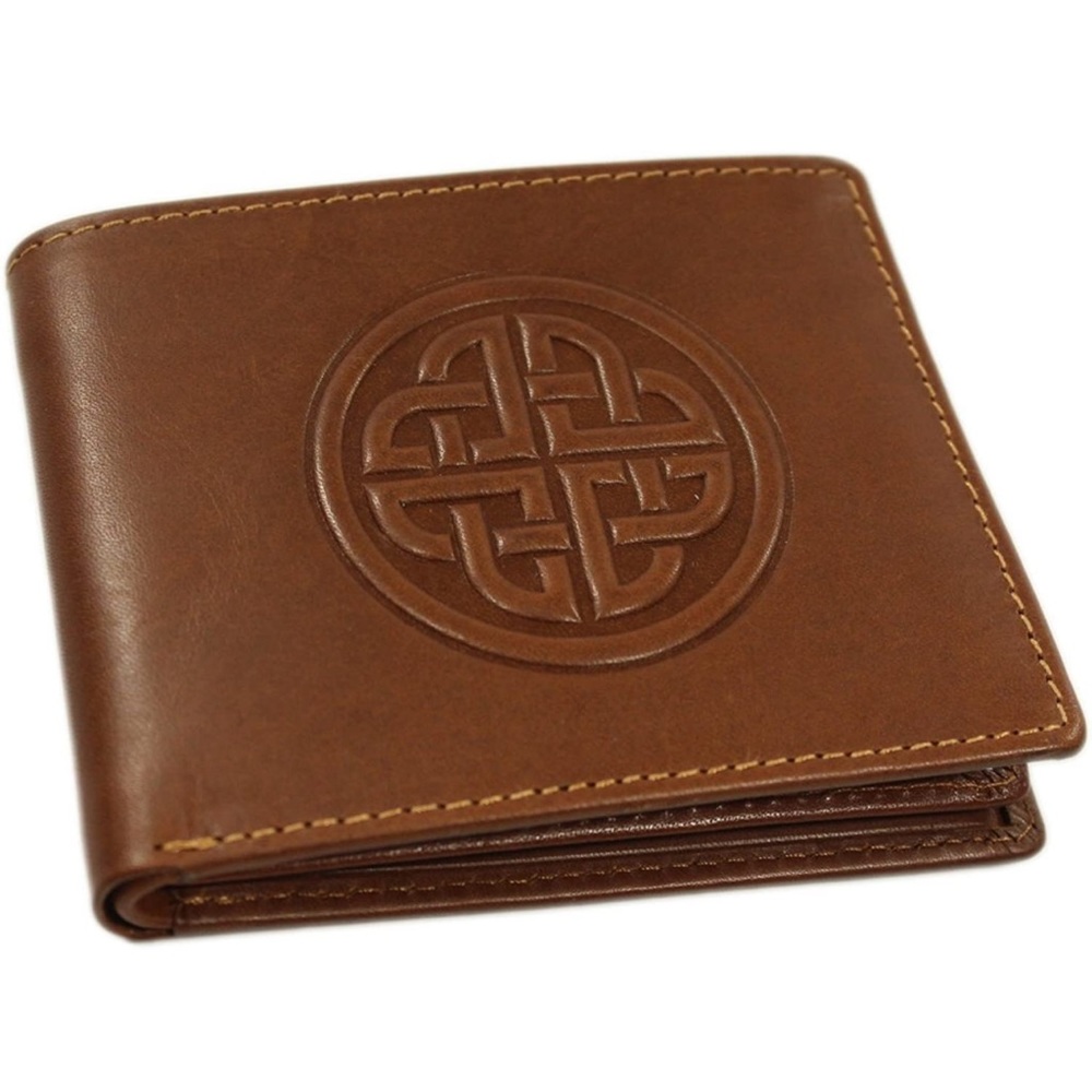 NWT Biddy Murphy Irish Leather CD Wallet Celtic Knot Made in Ireland